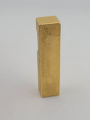 Rare Vintage Cube Cartier Lighter - 18k Yellow Gold Plated Cigarette Lighter