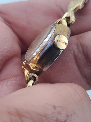 Rare Antique Benrus Ladies 10k Gold Filled Duchess Watch C1940. Working.