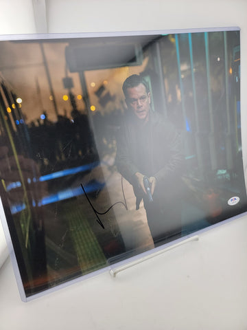 Original 11x14 Matt Damon Jason Bourne Autographed Photo. PSA COA