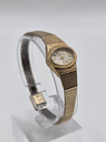 Vintage Waltham 17 Jewel Ladies Mechanical Watch Miraflex RGP Bracelet USA Works