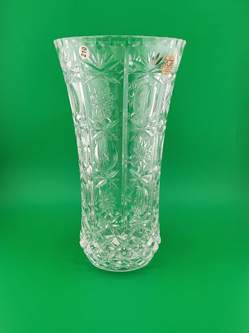 Vintage RCR - Royal Crystal Rock - 24% Lead Crystal Vase - 8.5 In -Made in Italy