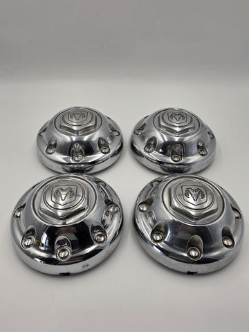 4 DODGE 2500 RAM 52039098 OEM WHEEL CENTER CAP HUB DUST COVER 8 LUGS CHROME HEX