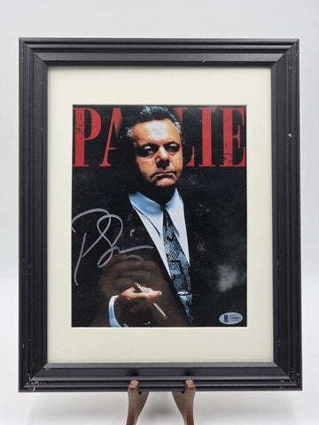 Paul Sorvino Autographed Goodfellas Paulie Cicero Photo BAS Beckett Framed