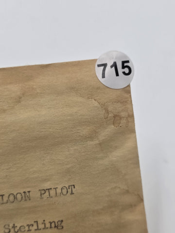 WWII USAAF Senior Balloon Pilot Wings LGB Sterling 3" Pinback W Original Package