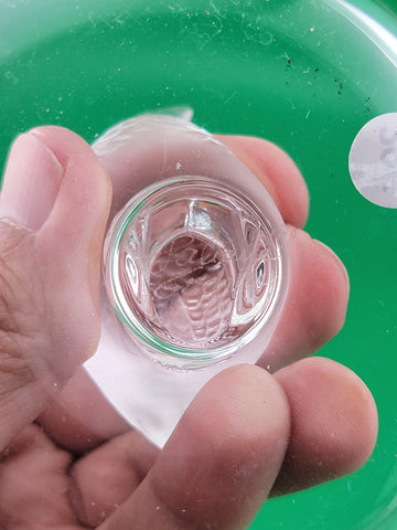 Set Of 2 Lalique Crystal Glass Partridge Quail Bird Ring Holder Trinket Dish