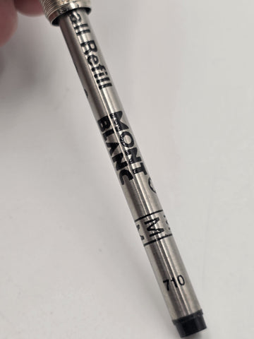 Vtg Montblanc StarWalker Doué Rollerball Pen Black Resin Platinum Metal Germany
