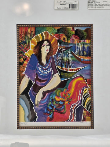 Patricia Govezensky Signed Limited Edition Serigraph 64/375 Framed Color W COA