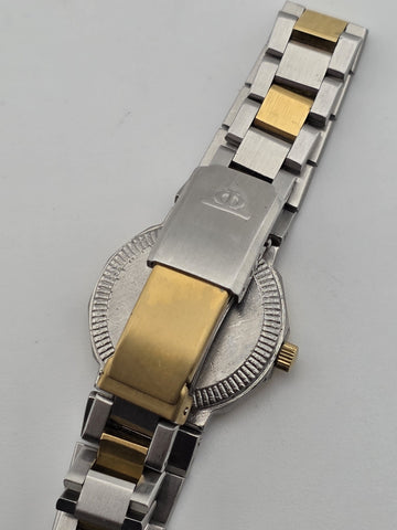 Vintage Baume & Mercier Riviera A5221.018 Two Tone Quartz Ladies Watch. Works.