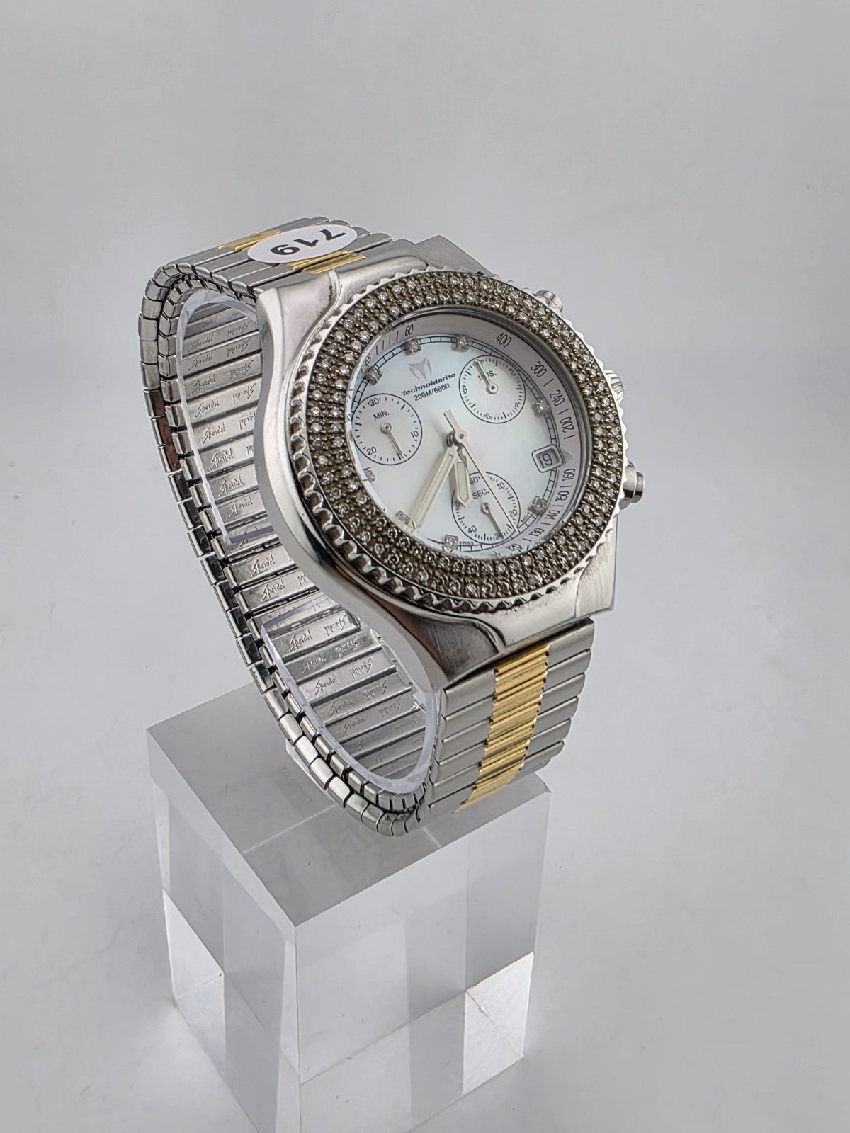 Technomarine Technomillennium Chronograph Diamond Bezel Quartz Watch SW6692.