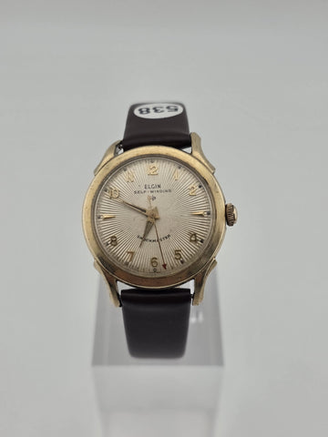 Vintage Elgin Shockmaster Self-Winding Automatic 10K Gold Filled Men's Watch