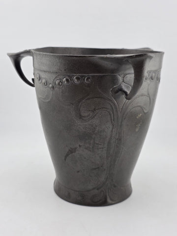 Rare Antique Kayserzinn 4394 Art Nouveau Jugendstil Pewter Vase c1900 German