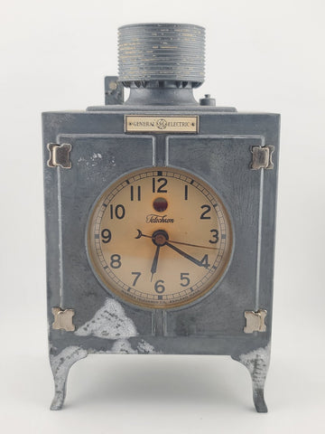 Chrome General Electric Monitor Top Refrigerator Electric Clock 1931. No Cord.