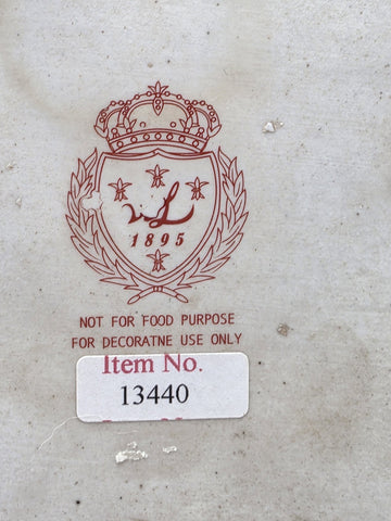 Vintage Celadon Cast Bronze Porcelain Birds Flowers Tree  Candle Holder Figurine