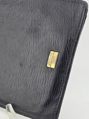 Vintage ST. DUPONT PARIS Soft Black Leather Bifold Wallet Rare 5” Long. 6 Slots