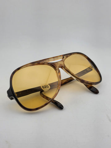 Rare 1960's VINTAGE B&L RAY BAN POWDERHORN TORTOISE SUNGLASSES