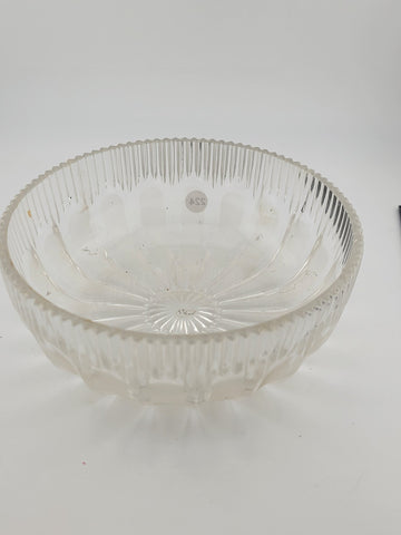 Antique Hand Blown Bubble Glass & Brass Lidded Bowl Container. Read Description.