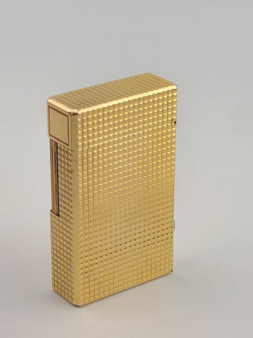 Vintage Collectible Authentic St Dupont 20 Micron Gold Plated Ligne 1 Lighter.