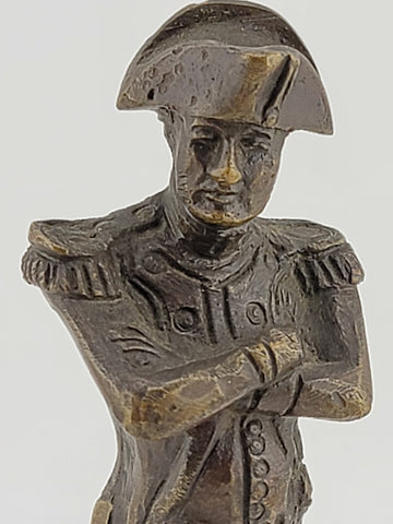 Antique Napoleon I Bonaparte Emperor 19th century bronze sculpture 5.5 Inch