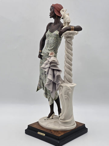 Giuseppe Armani Black Lady w Elephant 194/C Hand Signed LE 4393/5000 W COA & Box