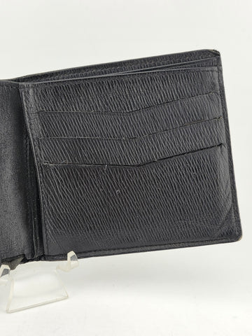Vintage ST. DUPONT PARIS Soft Black Leather Bifold Wallet Rare 5” Long. 6 Slots
