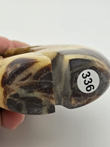 Septarian Nodule Bear Large Figurine Hand Carved Dragon Stone Crystal Sculpture