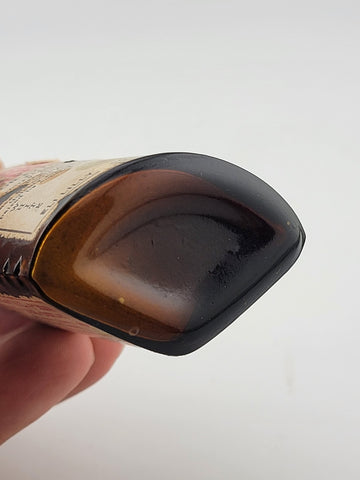 Very Rare Antique POISON Diamond Antiseptics Medicine Bottle W Original Label.