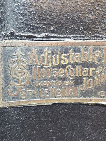 Ultra Rare Antique 19th C Drop Down Firefighting Station Clip On Horse Harness.