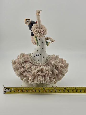 Antique Crown Alka Dresden CARMEN Lady Floral German Flamenco Dancer Gremany