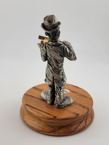 Vintage Ron Lee Hobo Band Collection Pewter Violinist Clown Figurine Collectible