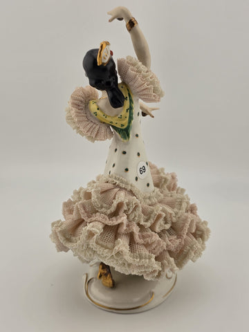 Antique Crown Alka Dresden CARMEN Lady Floral German Flamenco Dancer Gremany
