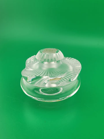 New Lalique Crystal Baptiste Perfume Bottle Made in France Sticker Paris.