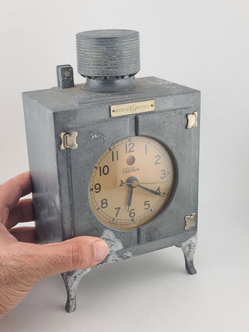 Chrome General Electric Monitor Top Refrigerator Electric Clock 1931. No Cord.