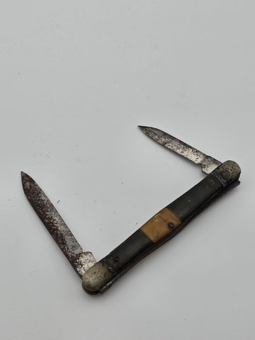 Rare Antique WW1 N.C. Co Canton Ohio Pocket Knife Used By Wm R Jackson, Texas