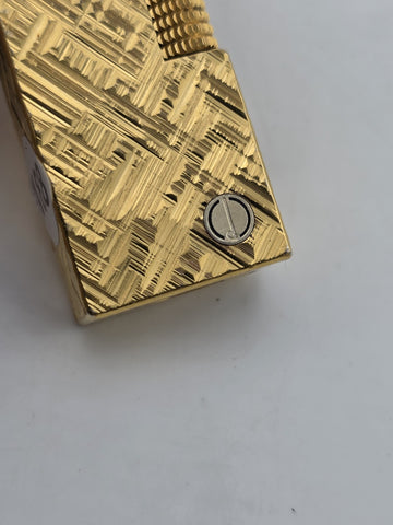 Rare Vintage Dunhill Rollagas Gold Tone Textured Switzerland Very Clean.