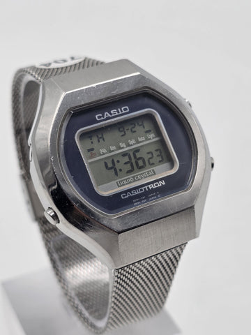 Rare Vtg 1970s Casio Casiotron TRN-01M 207A1-C87 LCD Digital Watch Japan. Works