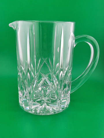 Vintage Marquis by Waterford Crystal Elegant Wedge Cut Pitcher 6.5" Tall