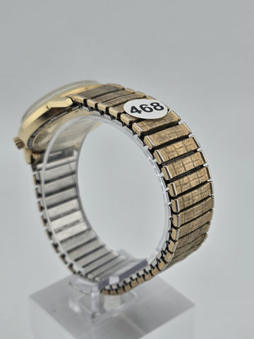 Vintage 1969 Bulova Accutron M9 14KT Gold Filled Tuning Fork Date Watch. Works.