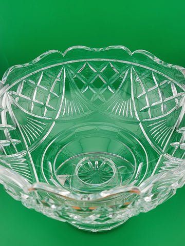 Rare Vintage Waterford Crystal America'Heriitage Thomas Edison Centerpiece Bowl