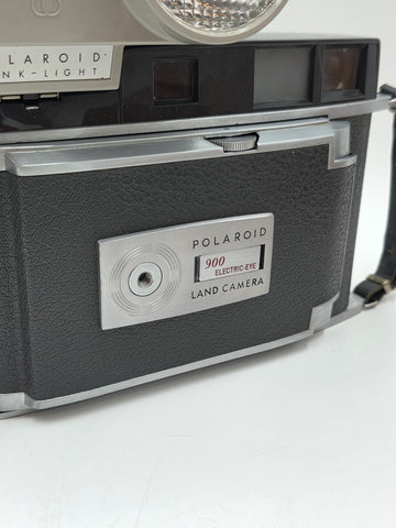 Vintage Polaroid Electric Eye Land Camera Model 900 w/ Original Leather Case Box
