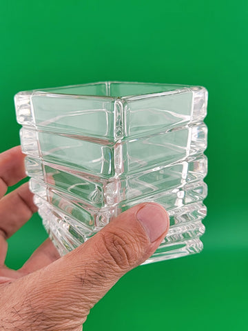 Vtg ROSENTHAL Studio-Linie Crystal Turnus Geometric Vase/Candle Holder Germany