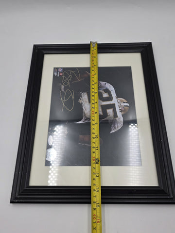 Reggie Bush Signed 8x10 Photo Steiner COA NFL Authenticated Saints Framed
