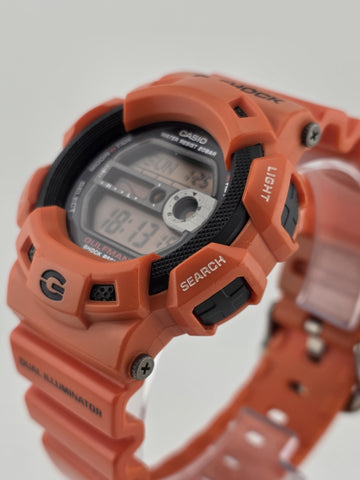 Vintage Casio G SHOCK G-9100R GULFMAN RESCUE STOCK WATCH Men in Rescue Orange