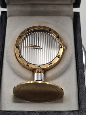 Ultra Rare Vintage Bernard Richards Paris France Luxury Desk Clock Original Box