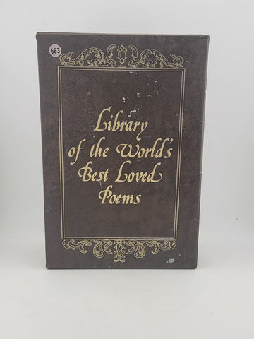 Vintage Set of 4 Library of the World's Best Loved Poems Books -  Hardcover