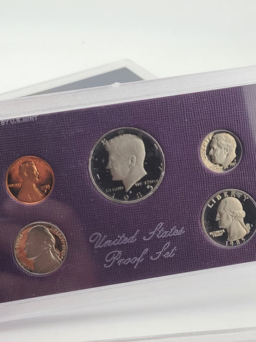 1984, 85, 86 & 89 U.S. Mint Proof Set Lot (5 Sets) Complete Original Packaging
