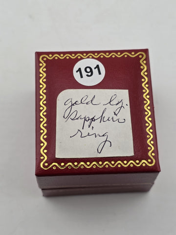 Vintage 1960's 14K Solid Gold Large Emerald Cut Blue Topaz Ring Sz 7.25 Cocktail