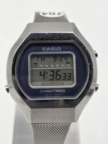 Rare Vtg 1970s Casio Casiotron TRN-01M 207A1-C87 LCD Digital Watch Japan. Works