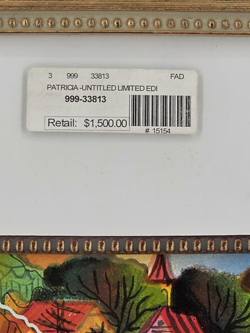 Patricia Govezensky Signed Limited Edition Serigraph 64/375 Framed Color W COA