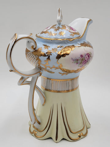 Stunning Antique Royal Vienna Ceramic Tea Service for 2 Hand Painted.