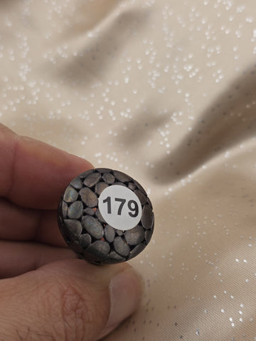 Pair Of Chunky 925 Artisian Sterling Silver, handmade Pebble Style Rings.